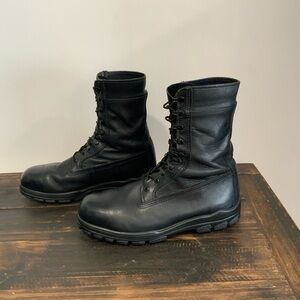 Bates‎ Durashocks Steel Toe Boots Mens Size 11 W Black Leather Work Safety ASTM